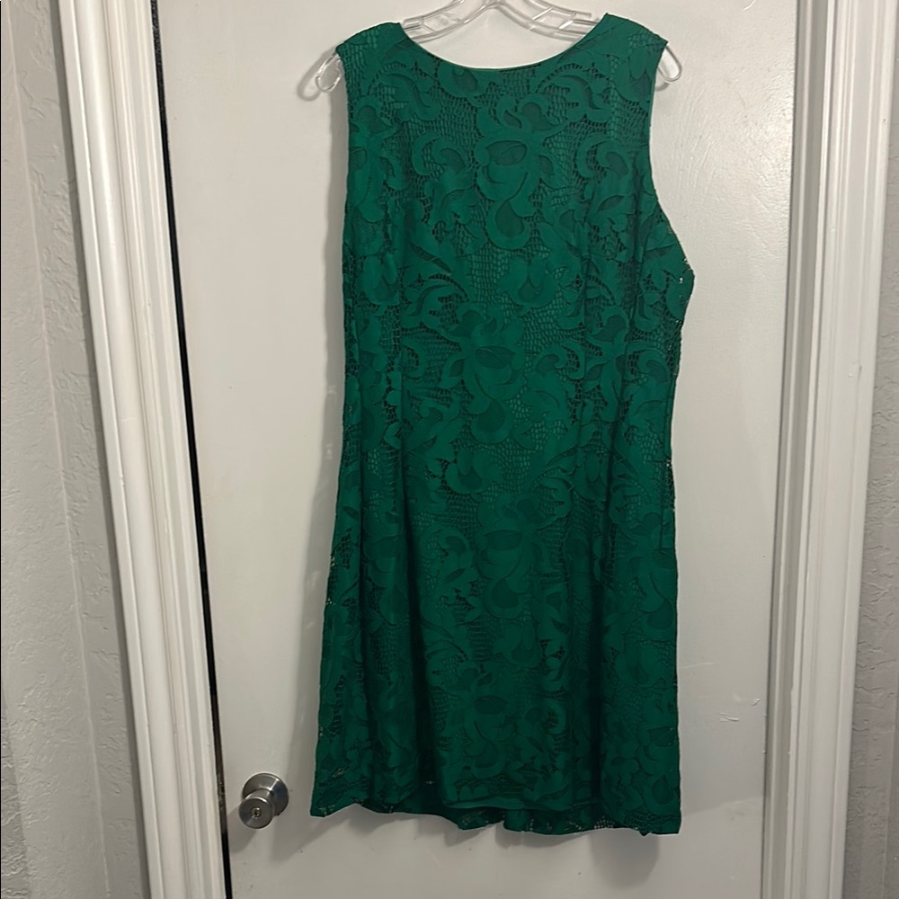 Elegant Green Lace Dress